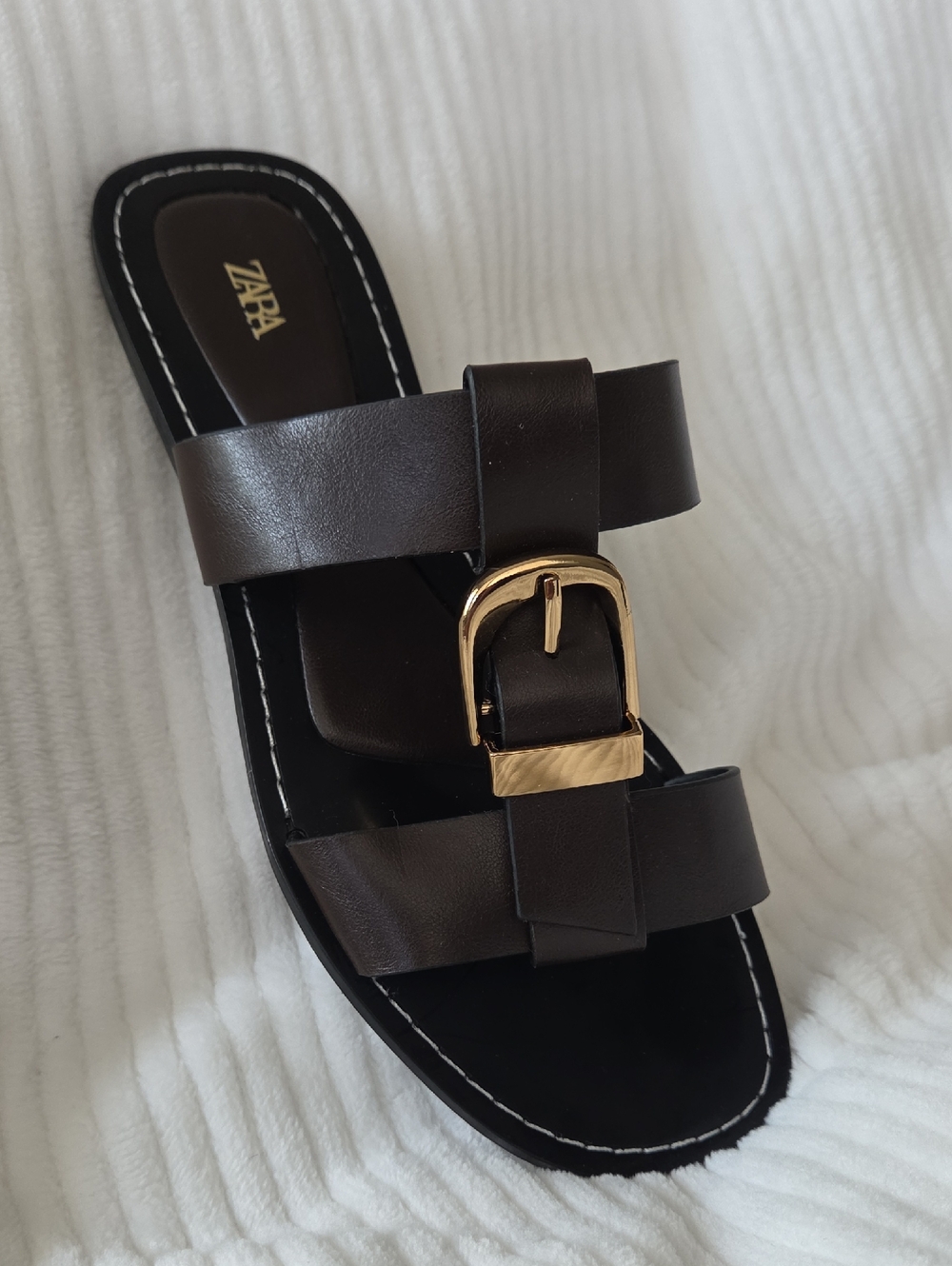 ZARA Flat Buckle Sandals